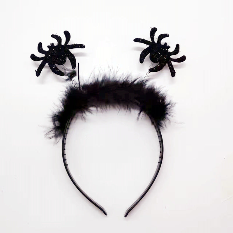 Halloween Headband Bat Hair Band Ghost Festival Party Atmosphere Decoration Spider Wool Tops Headband