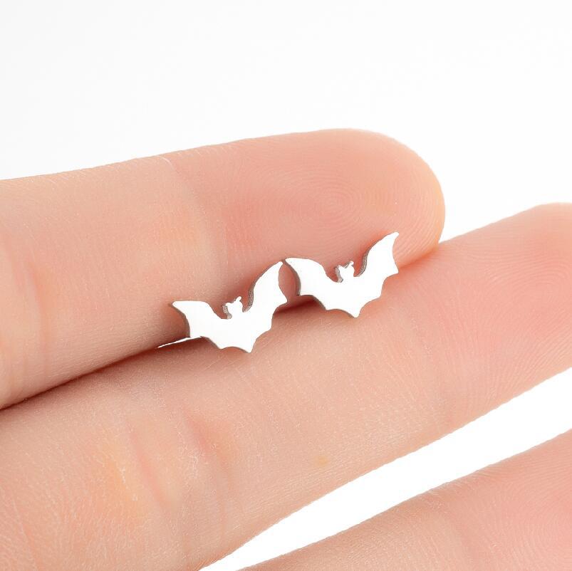 Stainless Steel Halloween Horror Stud Earrings