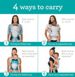 Flip 4-In-1 Light & Airy Convertible Baby Carrier, Adjustable, Ergonomic Babywearing, Registry Essential, Baby Carrier for Newborn to Toddler