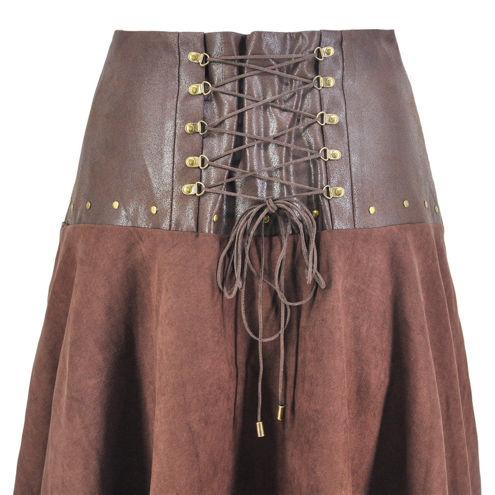 Halloween Stage Costume Steampunk Irregular Skirt Two-piece Suit