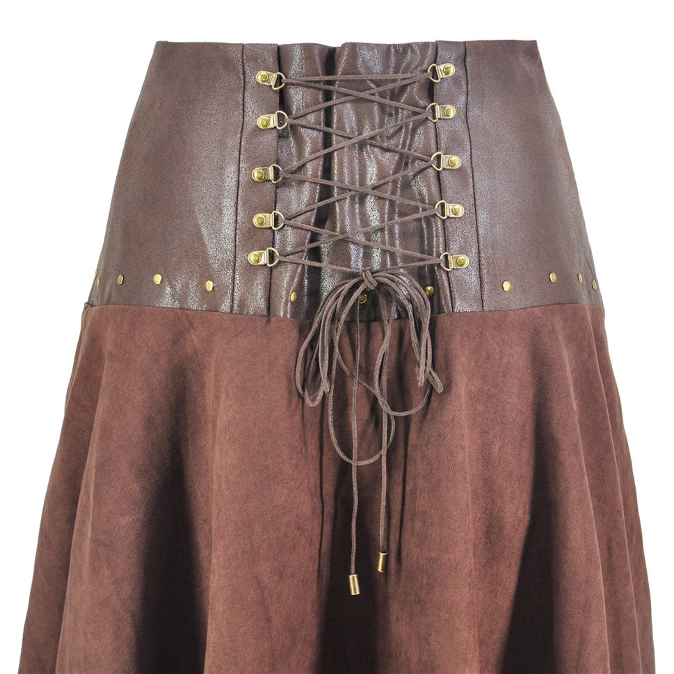 Halloween Stage Costume Steampunk Irregular Skirt Two-piece Suit