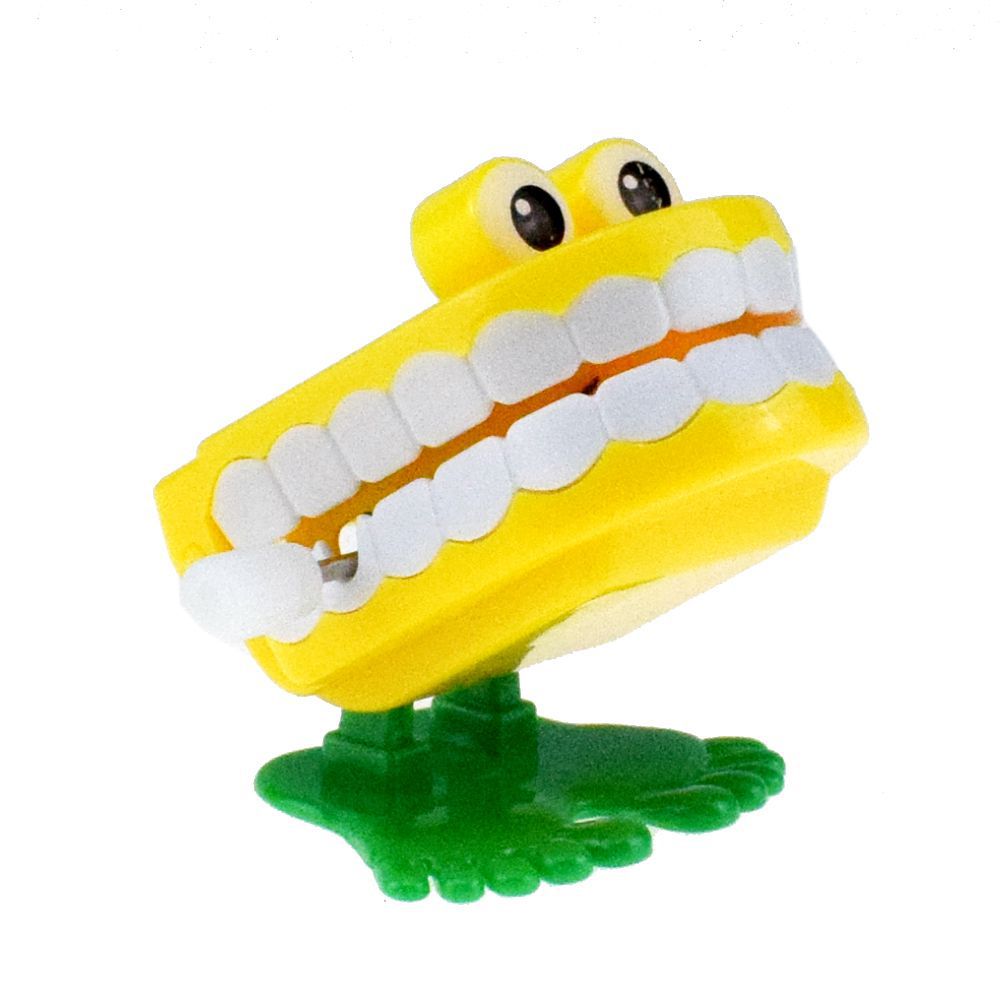 Halloween Wind Up On The Chain Jump Ghost Teeth Jumping Tooth Gift Dental Model Toy For Children Toys All Saints' Day