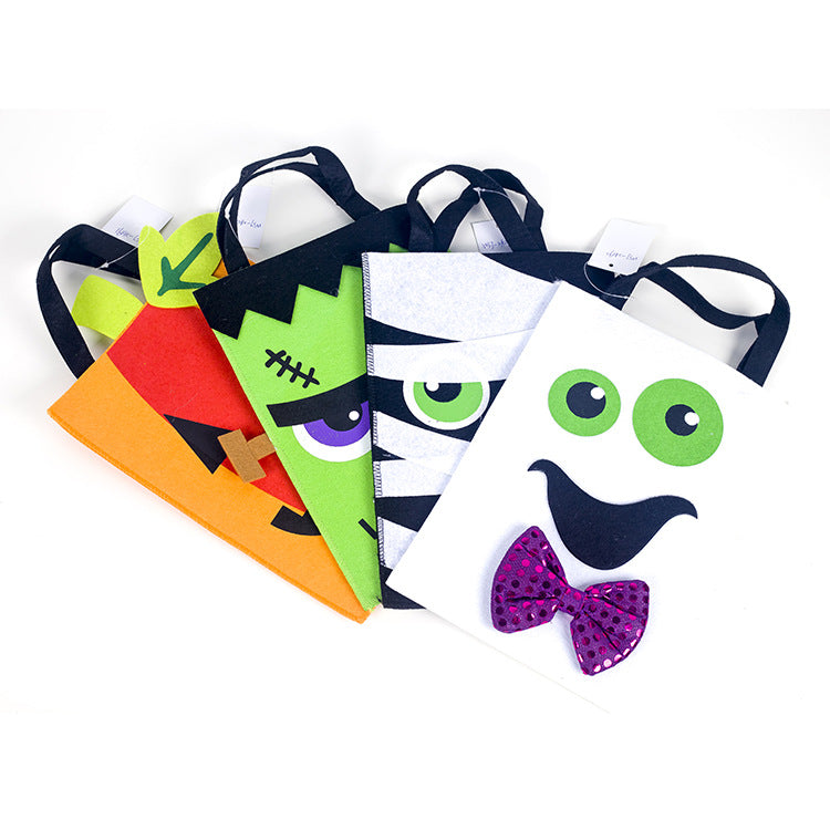 Halloween Decoration Fabric Felt Portable Storage Bag