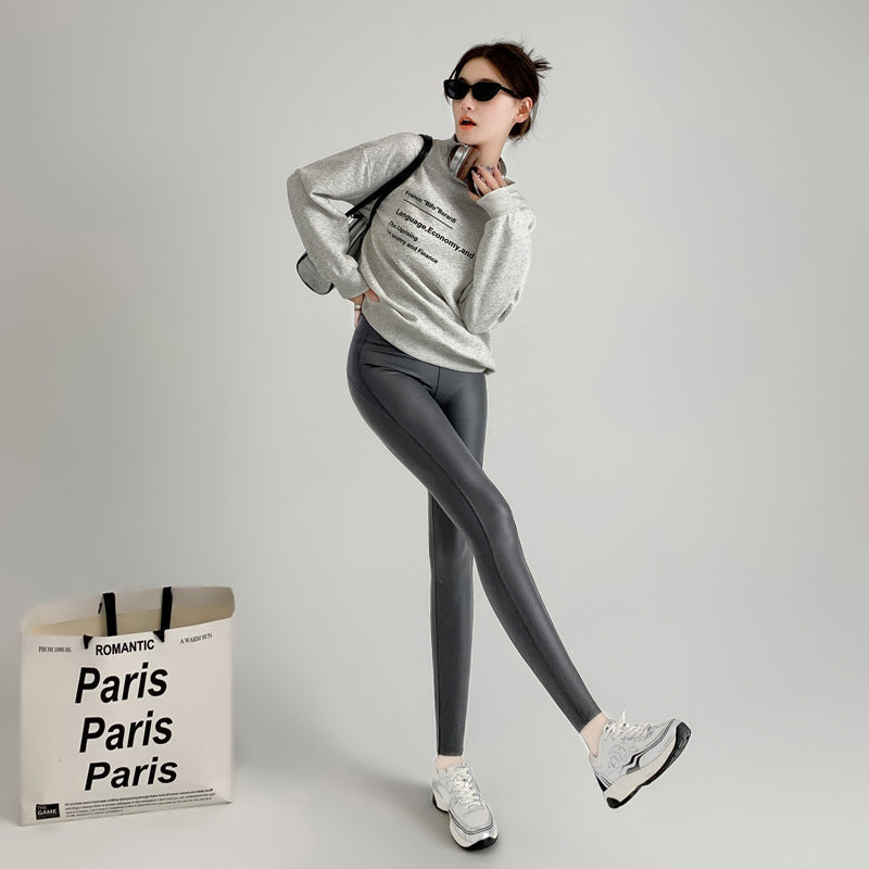 Autumn And Winter High Waist Tight Leggings For Women