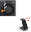 3 In 1 Fast Charging Station Wireless Charger Stand Wireless Quick Charge Dock For Phone Holder