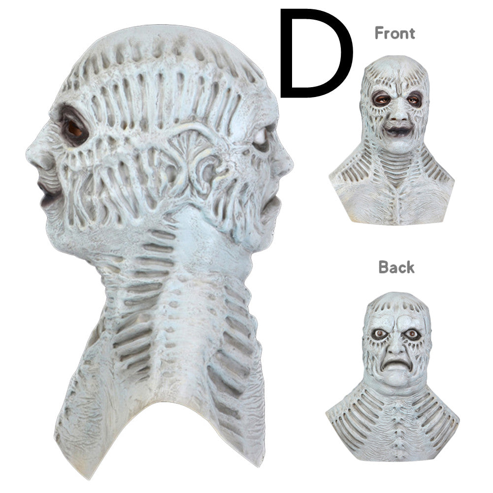 Natural Latex Full Head Mask Punk Style Halloween Cosplay