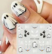 Halloween Pumpkin Nail Sticker Watermark Sticker