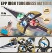 LED Flying Spin Sword Toy with Wrist Remote & Extra Batteries