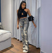 Jeans Women's High Waist Slim Fit European And American Stretch Trousers