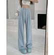 Straight High Waist Slimming Loose And Simple Casual Pants