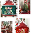 Christmas Decoration English Alphabet Chair Cover
