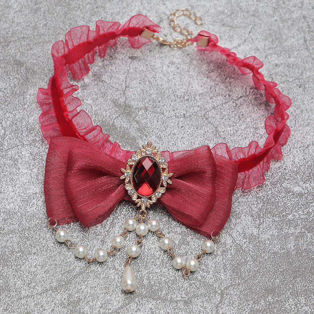 European And American Vintage Yarn Halloween Necklace Alloy