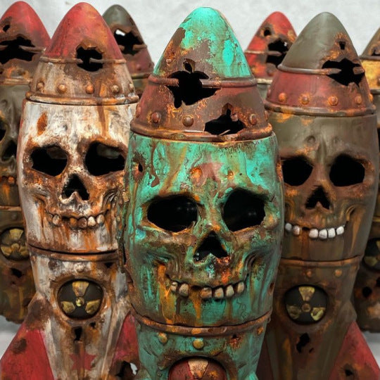 Halloween Bomb Skull Cannonball Resin Crafts