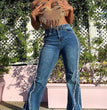 Women's Fashion High Waist Straight Jeans