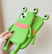Funny Silicone 3D Frog Phone Case For IPhone 14 13 11 12 Pro Max XS XR X 7 8 Plus SE Cartoon Cute Shockproof Bumper Cover