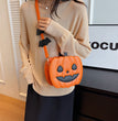 2023 Halloween Bags Funny Pumpkin Cartoon Shoulder Crossbody Bag With Bat Personalized Creative Female Bag