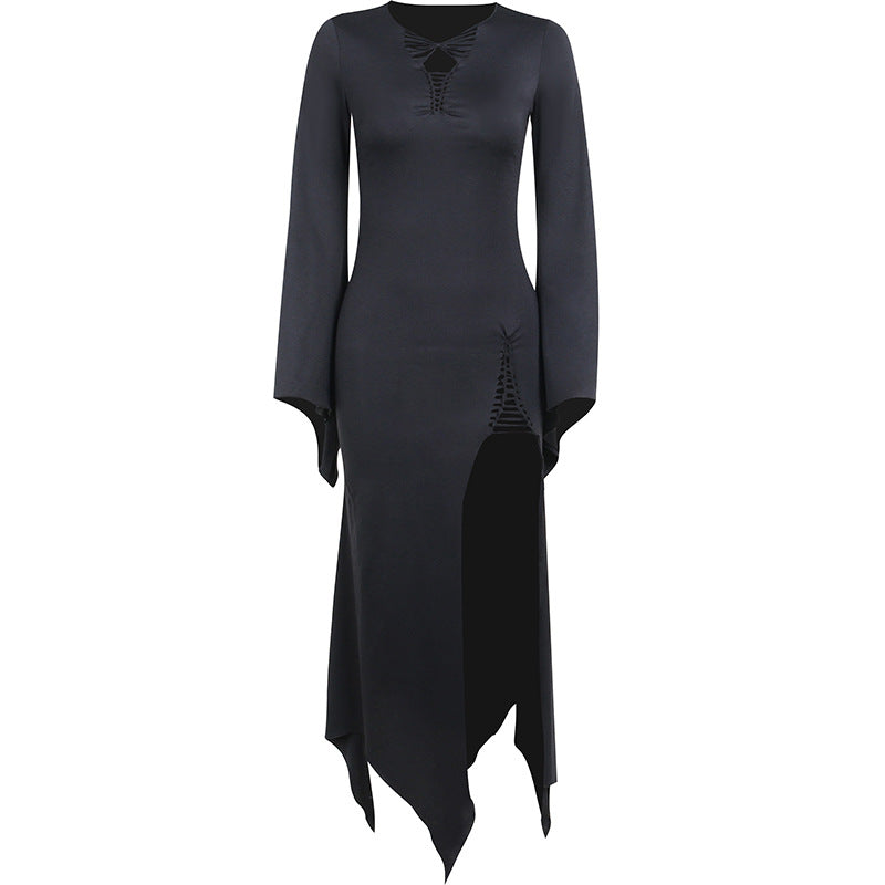 Women's Slim Fit Bag Hip Halloween Dark Skirt
