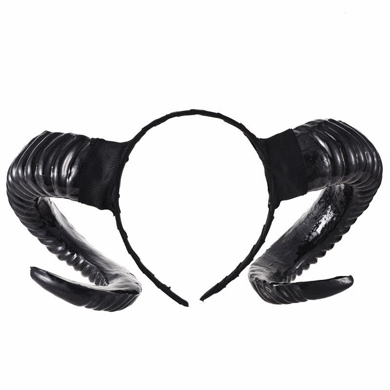 Fashionable Personality Halloween Ram's Horn Hair Band