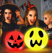 LED Halloween Light Luminous Ball Pumpkin Lamp Solar Charging Outdoor Waterproof Halloween Decorations Ornaments
