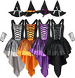Halloween Costume Mesh Camisole Witch Multi-color Party Gathering Performance Costume