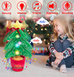 Dancing Christmas Toys Funny Tree Repeat Talking  Electronic Plush Toys Can Sing Record Lighten Early Education Funny Gift Christmas