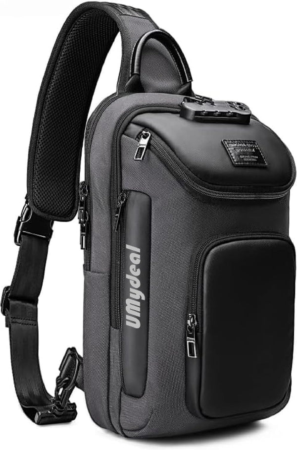 Umydeal Sling Backpack Crossbody Bag, Gray
