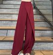 Plus Size Stitching Straight-leg Trousers Women's Autumn Suit Pants