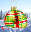Christmas Ornament Ball Outdoor Pvc 60CM Inflatable Decorated Ball PVC Giant Big Large Balls Xmas Tree Decorations Toy Ball