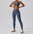 Printed Nude Feel Yoga Suit Floral Quick-drying Running Sports Workout Clothes