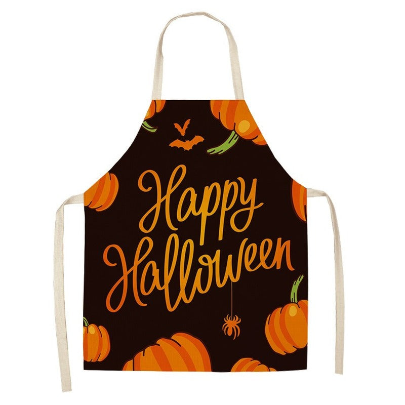 New Hot Sale Halloween Cotton And Linen Apron