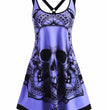 Fashion Halloween Print Sleeveless Dress