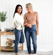 Women's Fashionable Simple High-grinding Elastic Plus Size Jeans