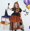 Halloween Girls' Witch Performance Costume Party Dress