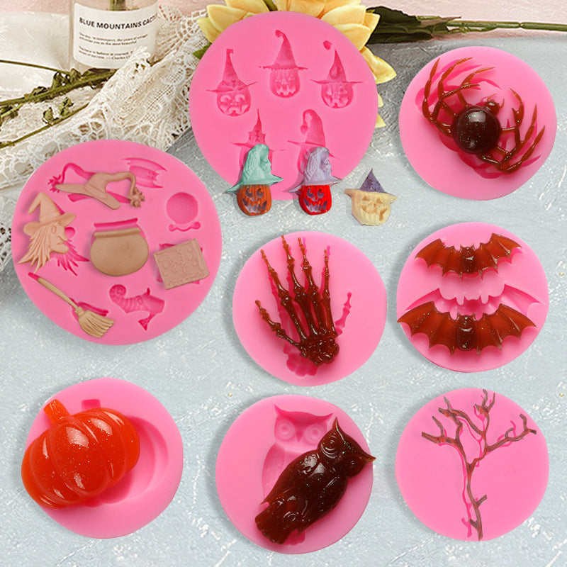 Halloween Ghost Skull Hand Silicone Mold
