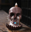 Skull Head Halloween Home Decoration Backflow Incense Burner