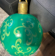 Christmas Ornament Ball Outdoor Pvc 60CM Inflatable Decorated Ball PVC Giant Big Large Balls Xmas Tree Decorations Toy Ball