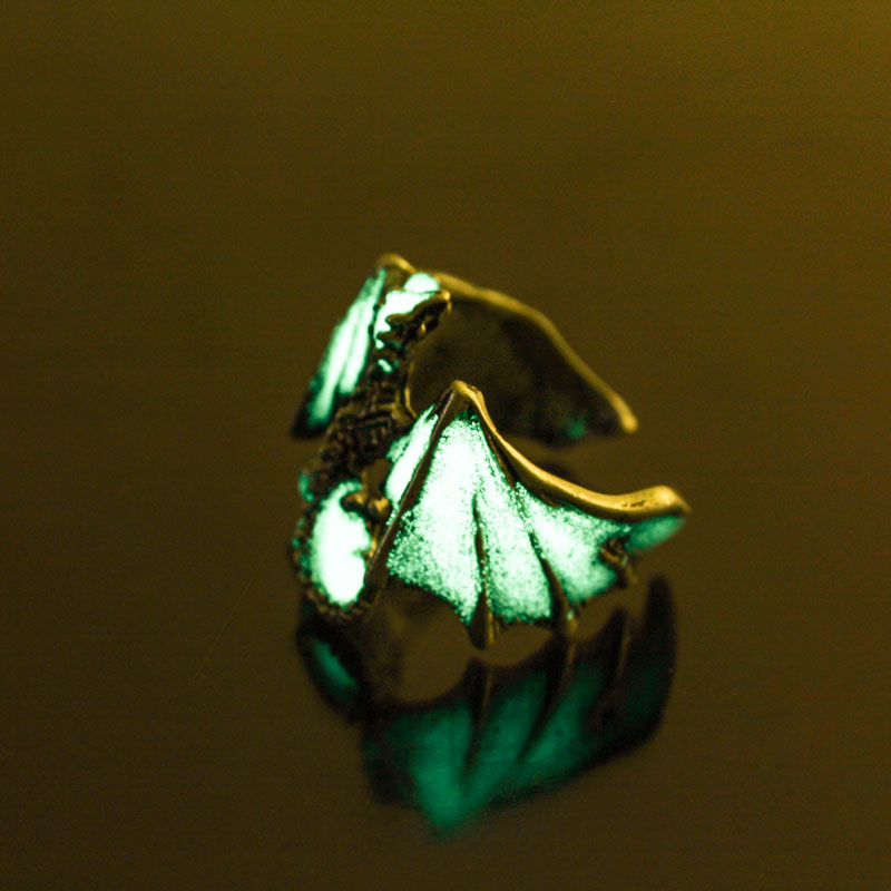 Halloween glow-in-the-dark vintage Lizard Ring