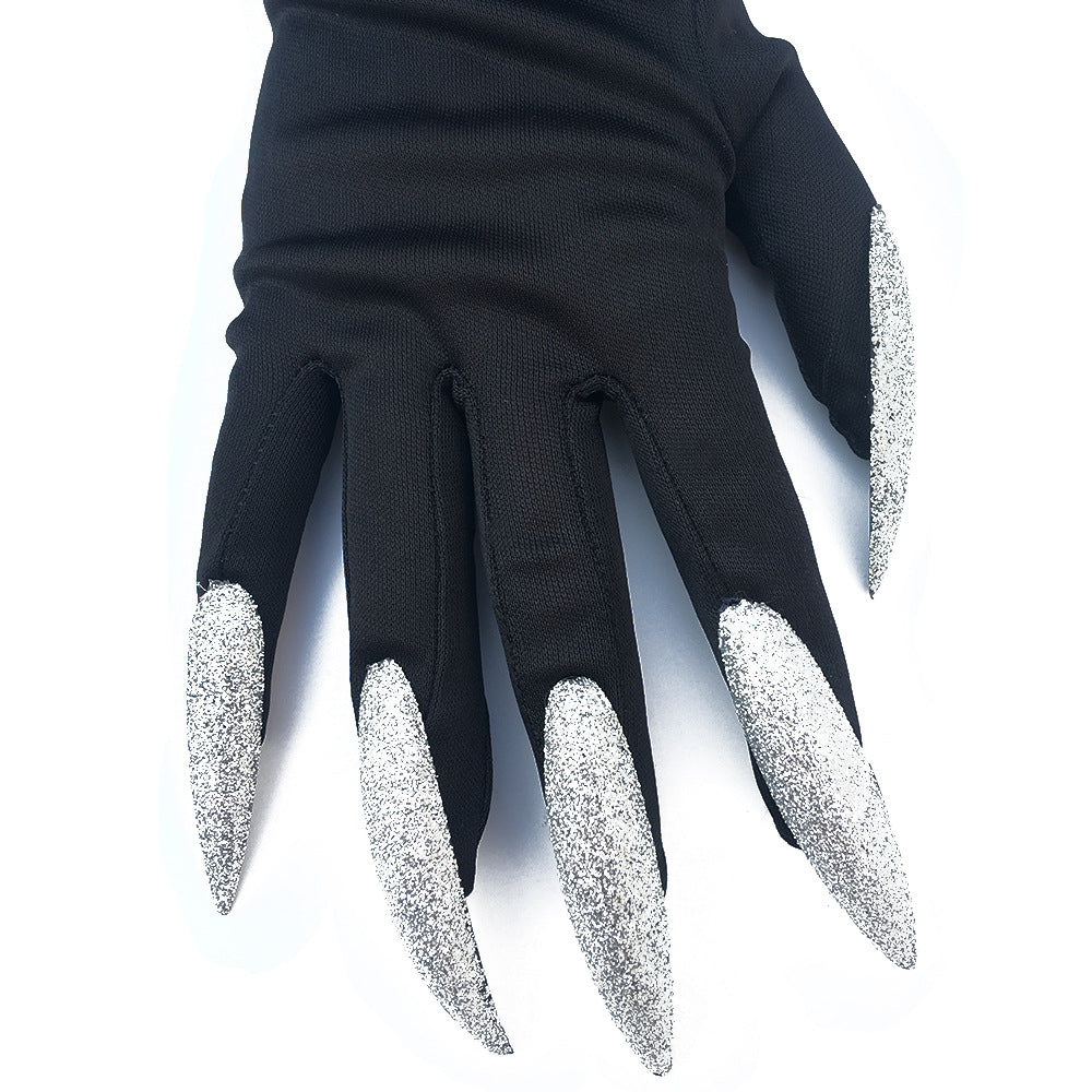 Halloween Long Nail Ghost Gloves Long Performance