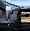 Magnetic Bendable Car Mobile Phone Holder Wireless Charger Phone Holder 15W Car Dash Mount Compatible With Phone