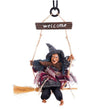 Halloween Flying Broomstick Witch Pendant