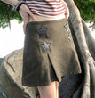 Niche High Waist Slimming A- Line Pleated Short Skirt For Women