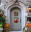 Welcome Sign Garland Door Hanging Halloween Wooden Pumpkin