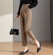 Women's Straight Loose High Waist Draped Casual Pants