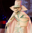 Halloween Hat Box Ghost Resin Ornaments Cane Cloak