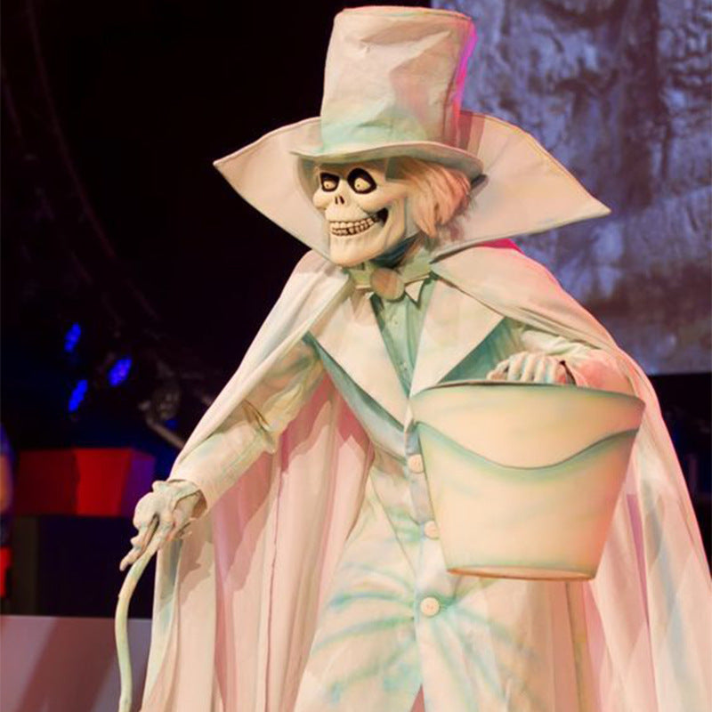 Halloween Hat Box Ghost Resin Ornaments Cane Cloak