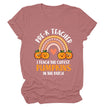 Pumpkin Love Rainbow Halloween Short Sleeve T-Shirt