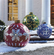 Christmas Ornament Ball Outdoor Pvc 60CM Inflatable Decorated Ball PVC Giant Big Large Balls Xmas Tree Decorations Toy Ball