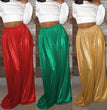 Casual Bronzing Wide-leg Pants Women's Trousers