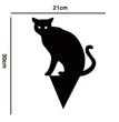 Garden Ornaments Halloween Decorations Black Cat Silhouette