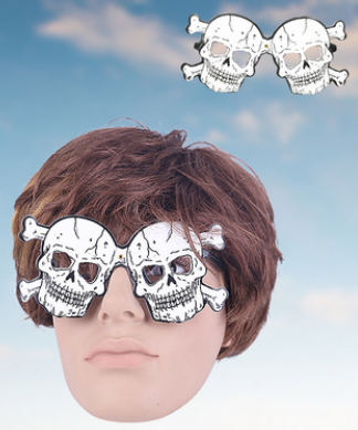 Halloween Bat Pumpkin Skull Ghost Type Tricky Paper Glasses